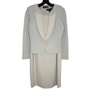 St. John 2 Piece Silver Grey Dress Size 4